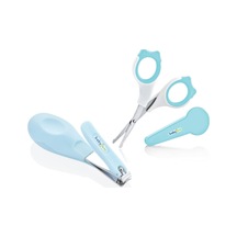 Bebek Tırnak Makası Seti Mavi Çıtçıt Makas + Kapaklı Makas / Yenidoğan Mavi Bbk86810492157650