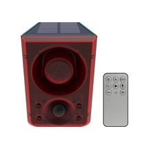 Yaozixa Güneş Enerjili Hayvan/kuş Çevirici, 3 Modlu Ses+ışık Alarmı, 20 Saniye Kayıt, Kumandalı, 911n İngilizce Versiyonu