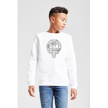 Tshirthane Outlander Je Suis Prest Beyaz Çocuk 2ip Sweatshirt 001