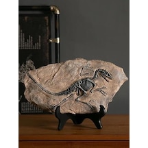 Sume Vintage Dinozor Fosil Reçine Heykeli Retro Tarzda Minyatür Kapalı Alan Dekorasyonu Ve Koleksiyon Parçası Eşsiz Hediyelik Ve Hatıra Objeleri