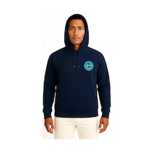 Kapüşonlu Tcg Sarucabey Nl123 Cep Tasarımlı Unisex Sweatshirt Lacivert