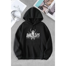 Macklin Unisex Kadın Erkek Danger Days Özel Tasarım Baskılı Kapşonlu Sweatshirt Siyah Mck0964 Siyah