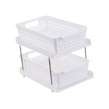 Suntek Mutfak Ayakta Raf Makyaj Malzemesi Tutucu Beyaz