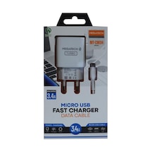 Megatech Mt-cm34 3.4a Micro Usb Kablo+ Ev Şarj Adaptörü Hızlı Şarj