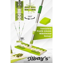 İlbay's Mikrofiber Mandallı Mop Yeşil + Yedek Mop