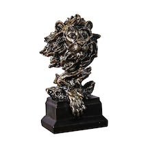 Suntek Magideal Aslan Kafası Heykeli El Sanatları Masa Süsleme Bronz