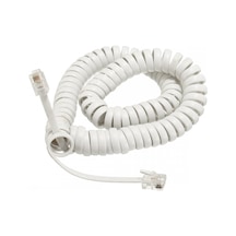 Sabit Telefon Spiral Kablo Beyaz