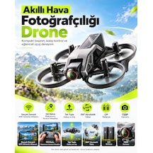 720p Kameralı Wifi Fpv Drone Çift Bataryalı 150 Metre Kontrol Mesafeli Tek Tuş Kalkış İniş 360 Takla