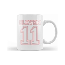 Stranger Things Eleven Team Number Kupa Bardak Porselen Karışık