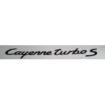 Porsche Uyumlu Yazı Cayenne Turbo S 3 50 Cm Büyük Siyah