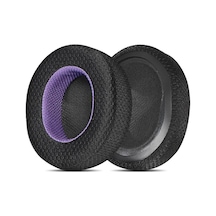 1 Çift Kulaklık Sünger Kulaklık Steelseries Arctis Pro / Arctis 3 / 5 / 7 İçin, Renk: Siyah Mor Örgü Siyah