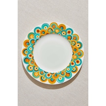 Pasabahce Bubble Art Porselen Pasta Tabağı - 1 Adet Çok Renkli