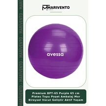 Premium Bpt-65 Purple 65 Cm Plates Topu Poşet Ambalaj Mor Bireysel Vücut Geliştir Aktif Yaşam