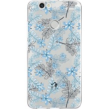 Huawei Nova Uyumlu Kapak Floral Colors Tasarımlı Şeffaf Silikon Kılıf
