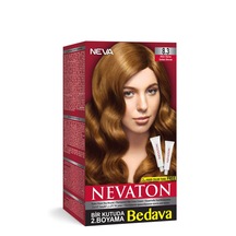 Nevaton Set Saç Boyası Bir Kutuda 2 Boyama 8.3 Altın Sarısı