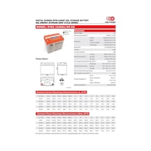 Akü Outdo Ot85-12 Ekranlı Ds-ıgel Energy Storage Deep Cycle Vrla Gel/ds/cd 10hr 12v 85ah