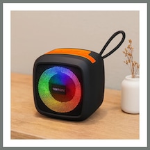 Bezos Kablosuz Taşınabilir Bluetooth Hoparlör Işıklı, Usb/tf, 1200mah Mmbz