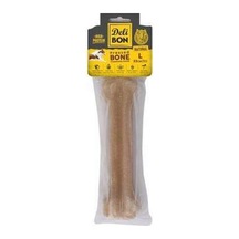 Natürel Deri Pres Kemik Köpek Ödülü 22 Cm Large