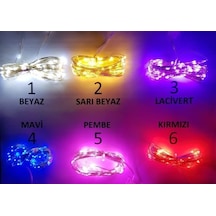 mavi renk peri led, pilli, led Işık, 10 metre 100 led ar.10