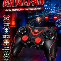 Profesyonel Kablosuz Bluetooth Gamepad Pc Android Tv Box Uyumlu Titreşimli Oyun Kolu