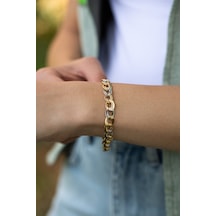 Çgk Çiğdem Gürel Kuyumculuk Samanyolu Hallow Altın Bileklik Gold Beyaz