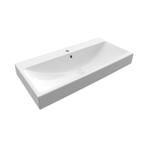 Bocchi Scala Tezgah Üstü Lavabo 100 CM Mat Beyaz 1079-002-0126