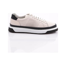 Dgn 9830 Erkek Düz Taban Bağcikli Sneaker Ayakkabi 9830-2505-R146907 Beyaz - Lacivert