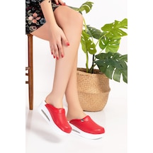 Kırmızı Renk Kapalı Airmax Bayan Sabo Terlik 901 Kırmızı