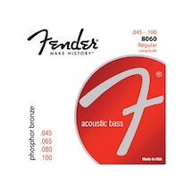 Fender 8060 Acoustic Bass Strings Takım Tel Akustik Bas Gitar Te
