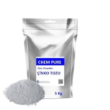 Aromel Çinko Tozu 5 Kg 0-50µm %99 Zinc Powder Chem Pure