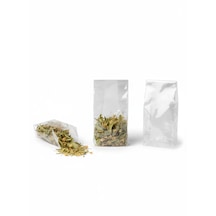Şeffaf Düz Ambalaj Poşet 10x25 Cm 250 Adet Kuruyemiş & Bitki Çayı Kahve Gıda Saklama Torbası