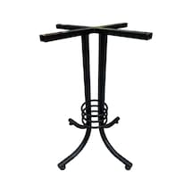 Evimeaksesuar Japon(Buket) Yuvarlak&Kare Siyah Boyalı Metal Masa Ayağı