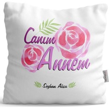 Kişiye Özel Canım Annem Saten Yastık - 15
