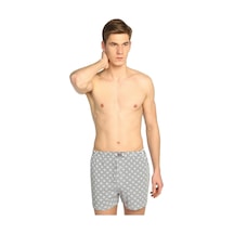 Seher Erkek Karışık Desen 5'Li Paket Düğmeli Boxer Elf568S0007Ccm5
