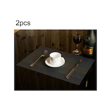 Sones 2 Adet Ev Masa Bardak Altlığı Yaratıcı Dekor Kahve İçecek Yer Matı Sofra Takımı, Boyut: 45x30cm Koyu Mavi