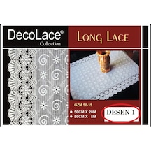 PVC Dantel Buzdolabı ve Dolap Çekmece Raf Sehpa Örtüsü En:50 CM