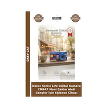 Delux Serisi Life Dijital Kamera Cmr47 Mavi Çekim Aleti Gençler İçin Eğlence Cihazı