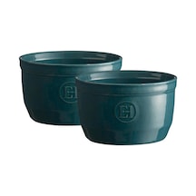 Emile Henry Fırın Kabı Ramekin No.10 Burgundy 2 Li Set Lacivert