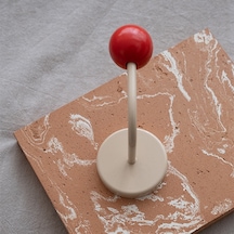 Kangvka Renkli Kreatif Manyetik Çekiç: Mutfak/banyo İçin Delmezsiz, Güçlü Tutuculu, Dekoratif Ve Dayanıklı Bej+kırmızı Bej Kırmızı