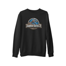 Jurassic World Siyah Erkek Kalın Sweatshirt