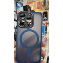 Apple iPhone Uyumlu  16 Pro Kamera Korumalı Mat Magsafe Wireless Şarj Destekli Renkli 45684