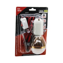 Real Özs Özs-1846 5w Akü Takviye Kablolu 4mt Beyaz Seyyar Led Lamba Renkli Metal Gövde Diğer