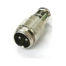 2 Li Mini Mic Kablo Erkek Konnektör - Gx-12 5 Adet