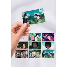 Takopi's Original Sin Takopii No Genzai Kart Kaplama Sticker 8 Adet Çok Renkli