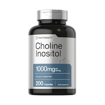 Horbaach Choline Inositol 1000mg 200 Capsules Non-gmo, Gluten...