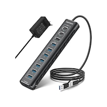 Usb C 3.2 Hub Aktif Güç Kaynaklı 60w 12/5a , 11 Port Usb C 3.1 Gen2 Hub 20w Pd, 3 X 10gbps Usb