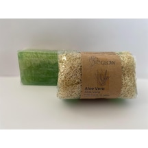 Miglow Doğal Kabak Lifli Aloe Vera Sabunu, Masaj Etkili, Bitkisel Özler İçeren, 120gr