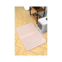 Büyük Boy 40x60 Cm Yıkanabilir Kedi Kumu Paspası, Havuzlu Tasarım 2li