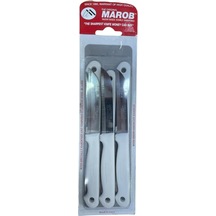 Marob 6'Lı Tırtıklı Meyve Bıçağı Beyaz 20Tf06