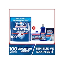 Finish Quantum Özel Seri Bulaşık Makine Deterjanı 100 Adet+temizlik Bakım Seti